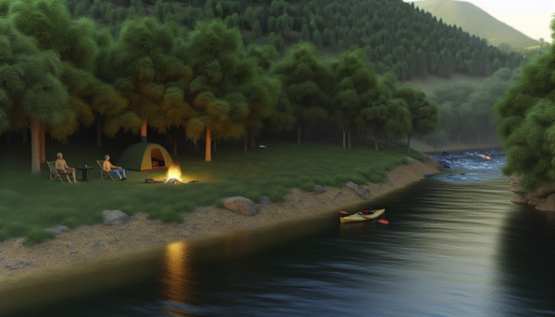 Riverside camping near Rabbit Hash Kentucky