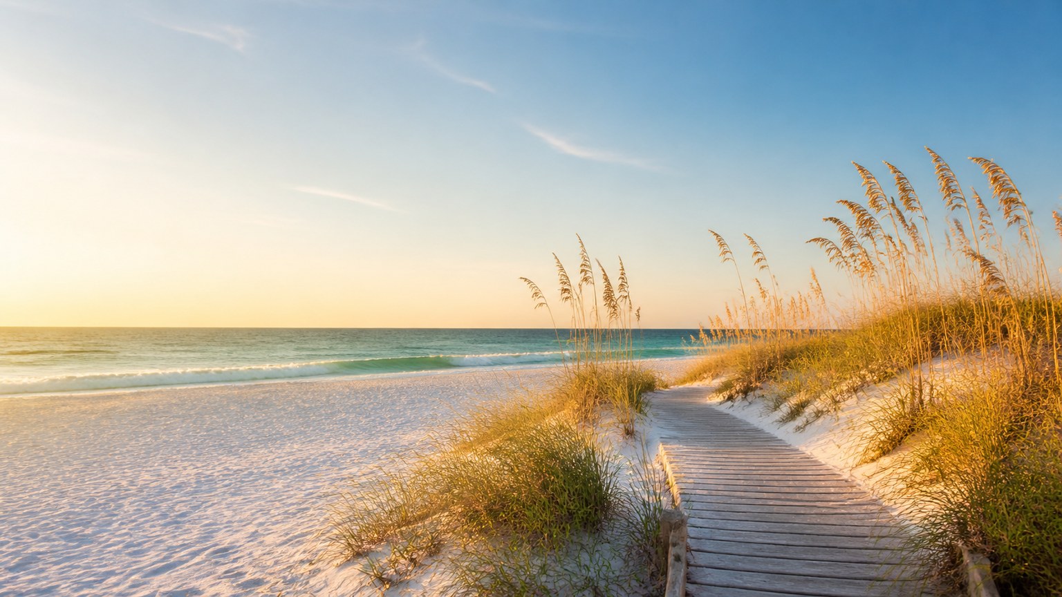 Sunset picnic overlooking the Gulf along Scenic Highway 30A