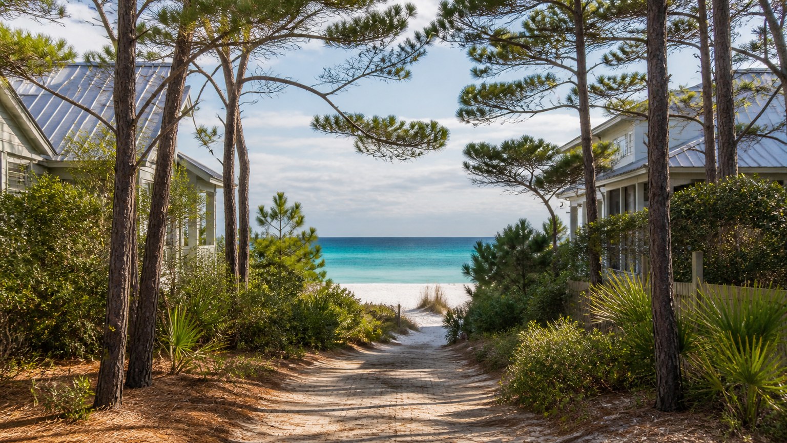 Seagrove and WaterSound along Scenic Highway 30A