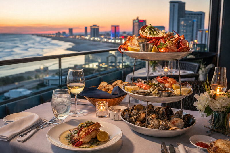 Atlantic City dinner before nightlife