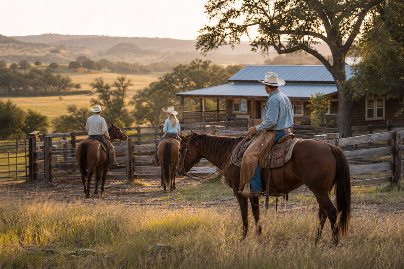 Horseback riding near Bandera