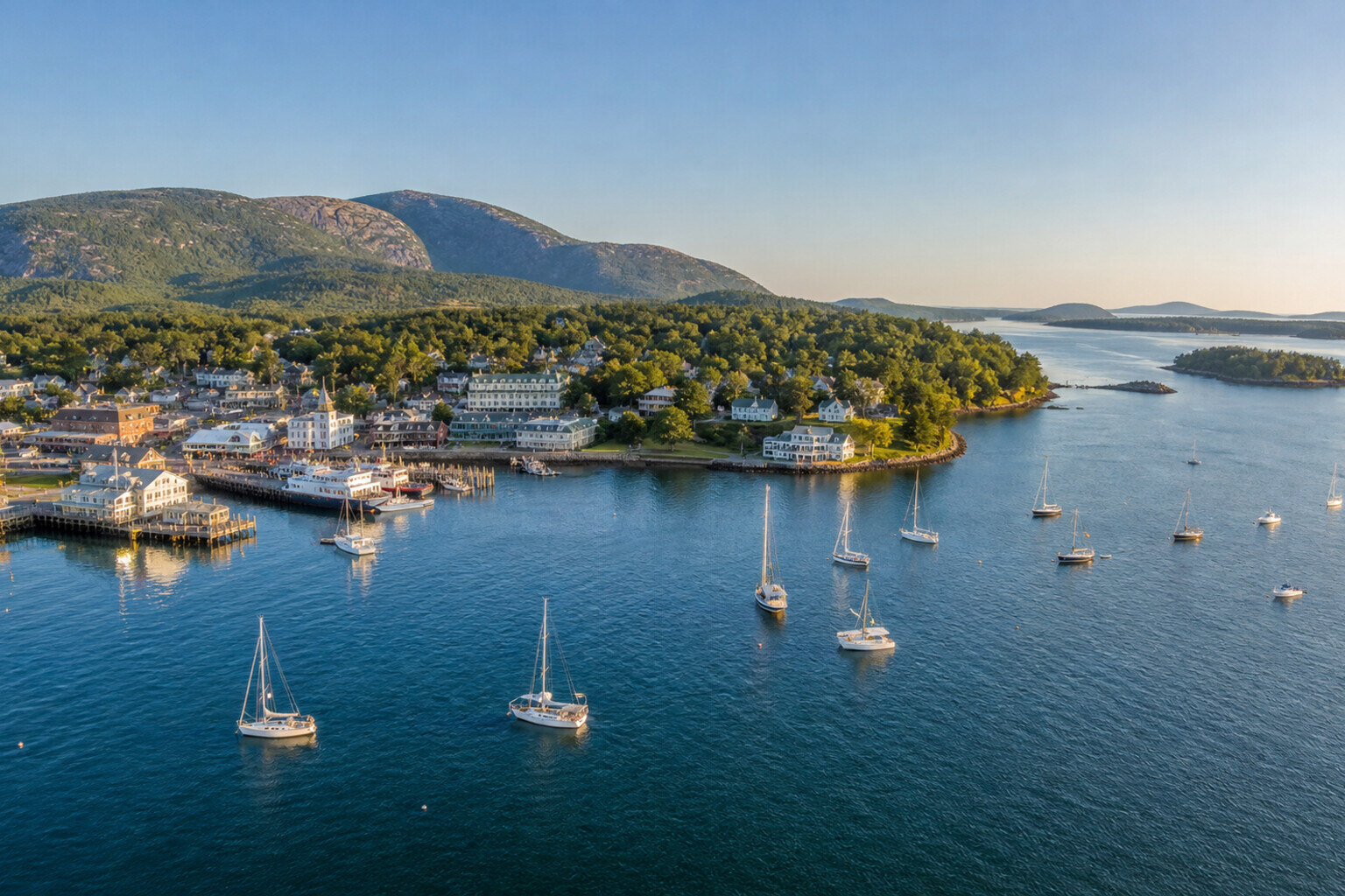 Bar Harbor weekend scene