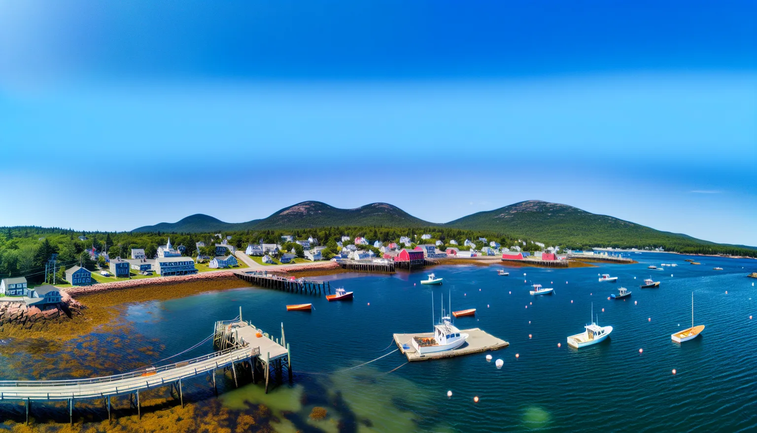 Bar Harbor weekend scene