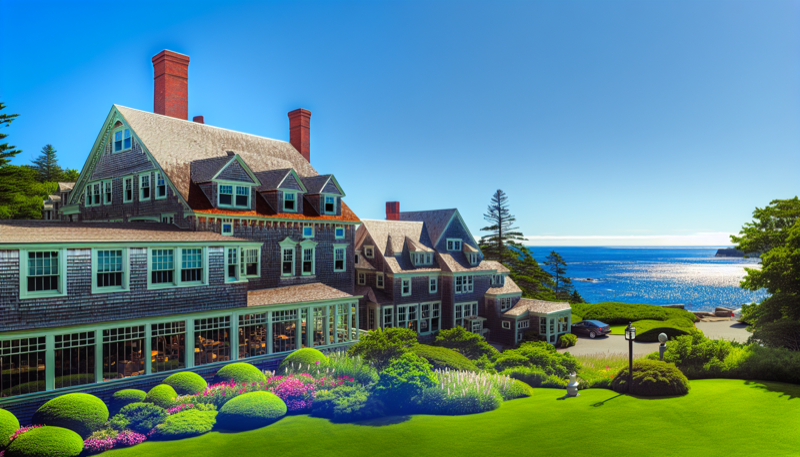 Bar Harbor Inn exterior with ocean views