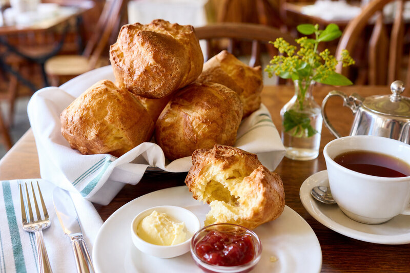 Popovers served near Jordan Pond in Acadia