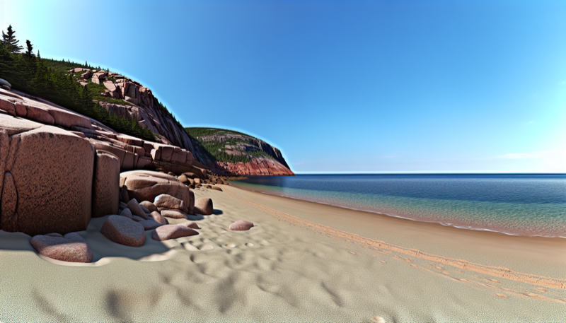 Sand Beach in Acadia National Park