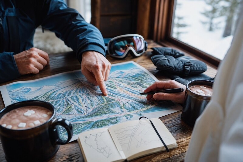 Planning a Beaver Creek ski day with the trail map