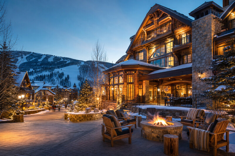 Beaver Creek lodge or village evening scene