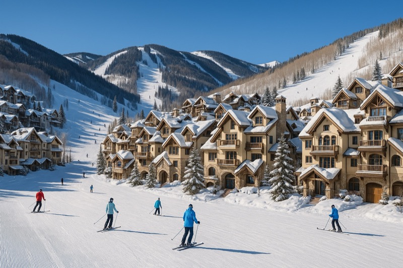 Beaver Creek resort arrival and village scene