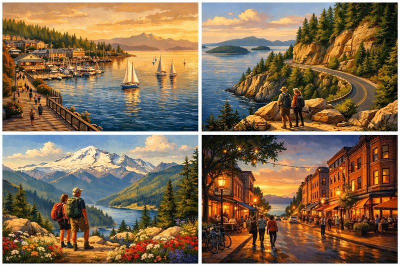 Illustrated Mount Baker and North Cascades day trip from Bellingham