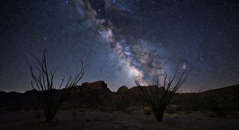 Dark sky over Big Bend lodging country