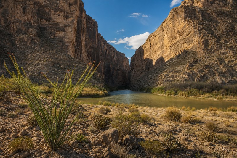 Santa Elena Canyon and the Rio Grande in Big Bend National Park