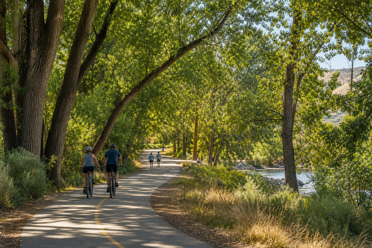 Boise River Greenbelt access near Julia Davis Park