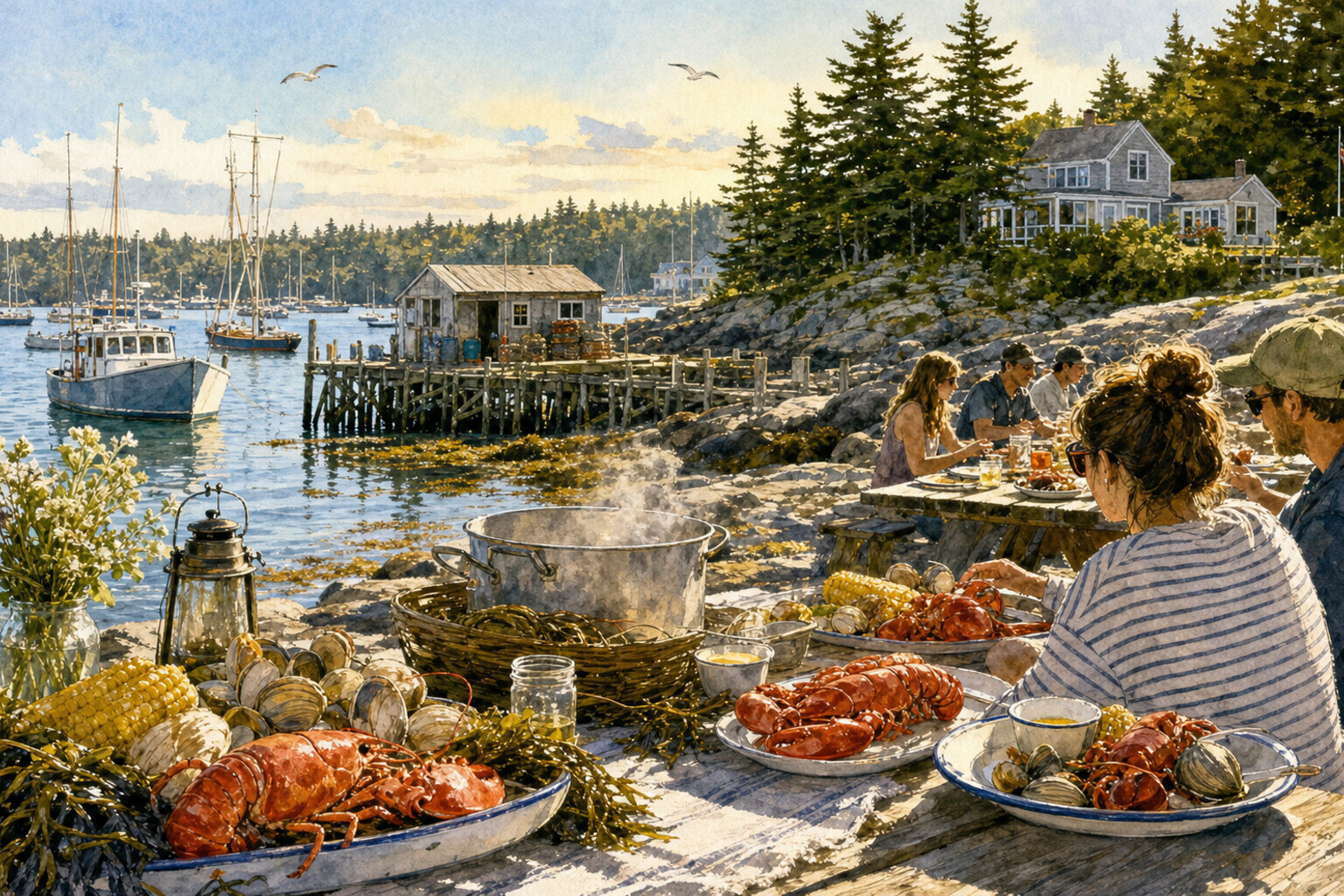 Boothbay Harbor itinerary scene