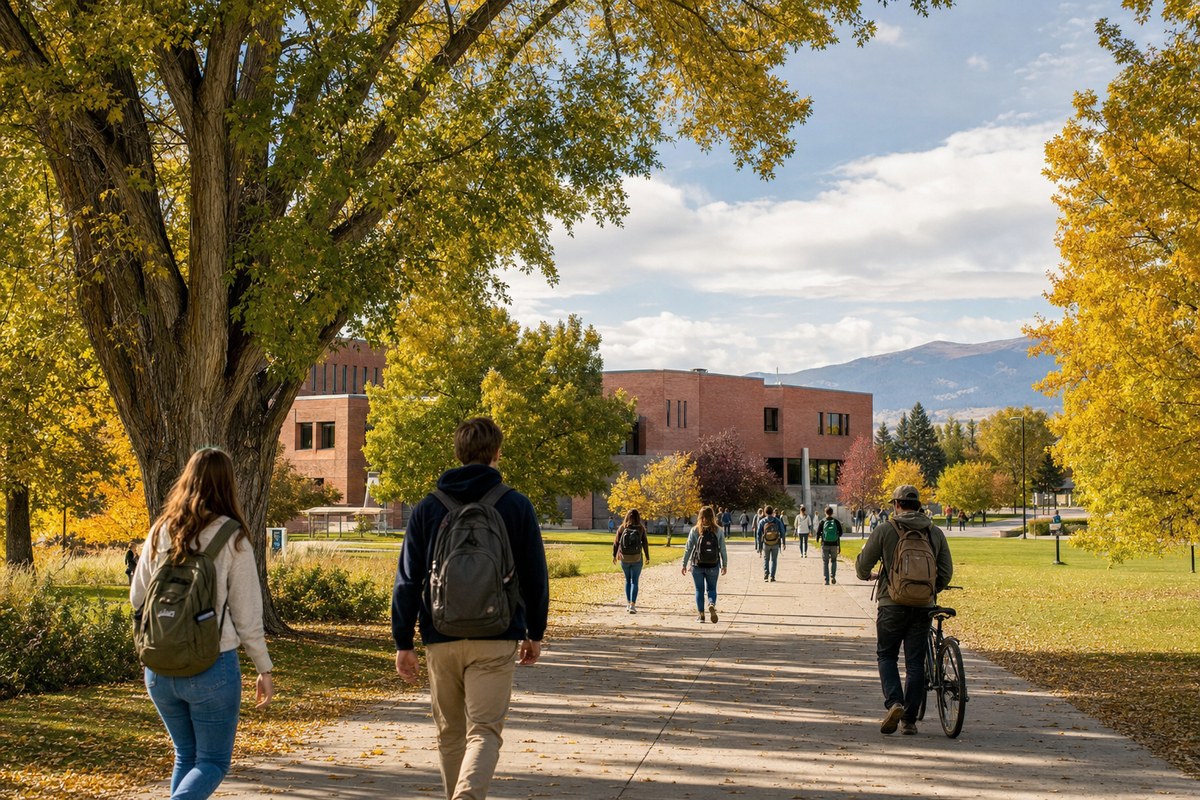 Montana State campus and Bozeman college-town energy
