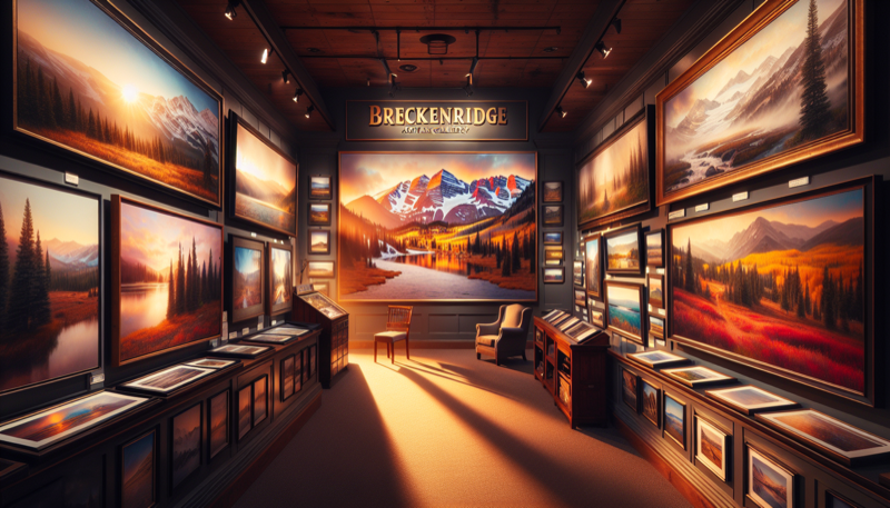 Breckenridge art gallery with Colorado landscape paintings and sculptures
