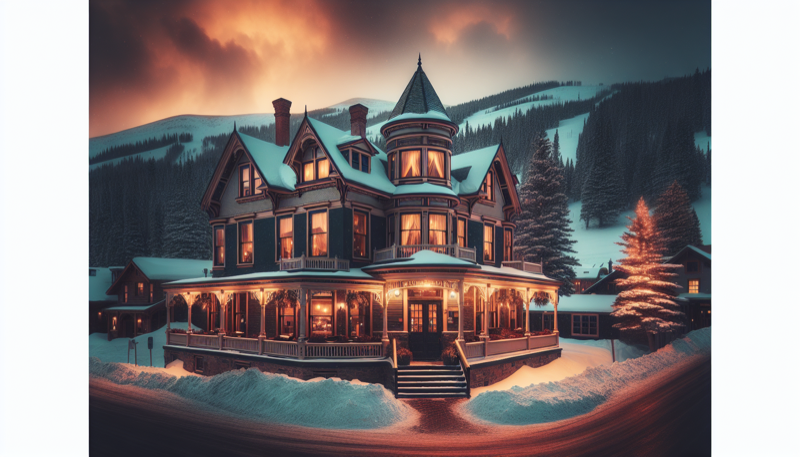 Breckenridge craft brewery interior with exposed brick and draft beer taps