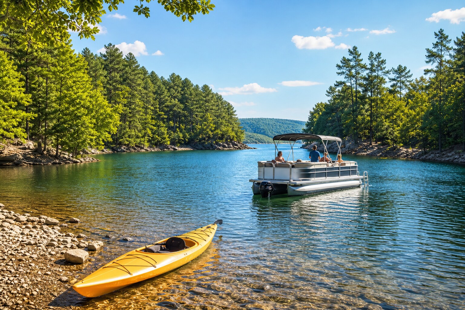 Broken Bow Lake activity scene