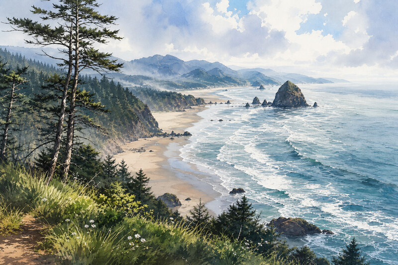 Ecola State Park Cannon Beach Oregon