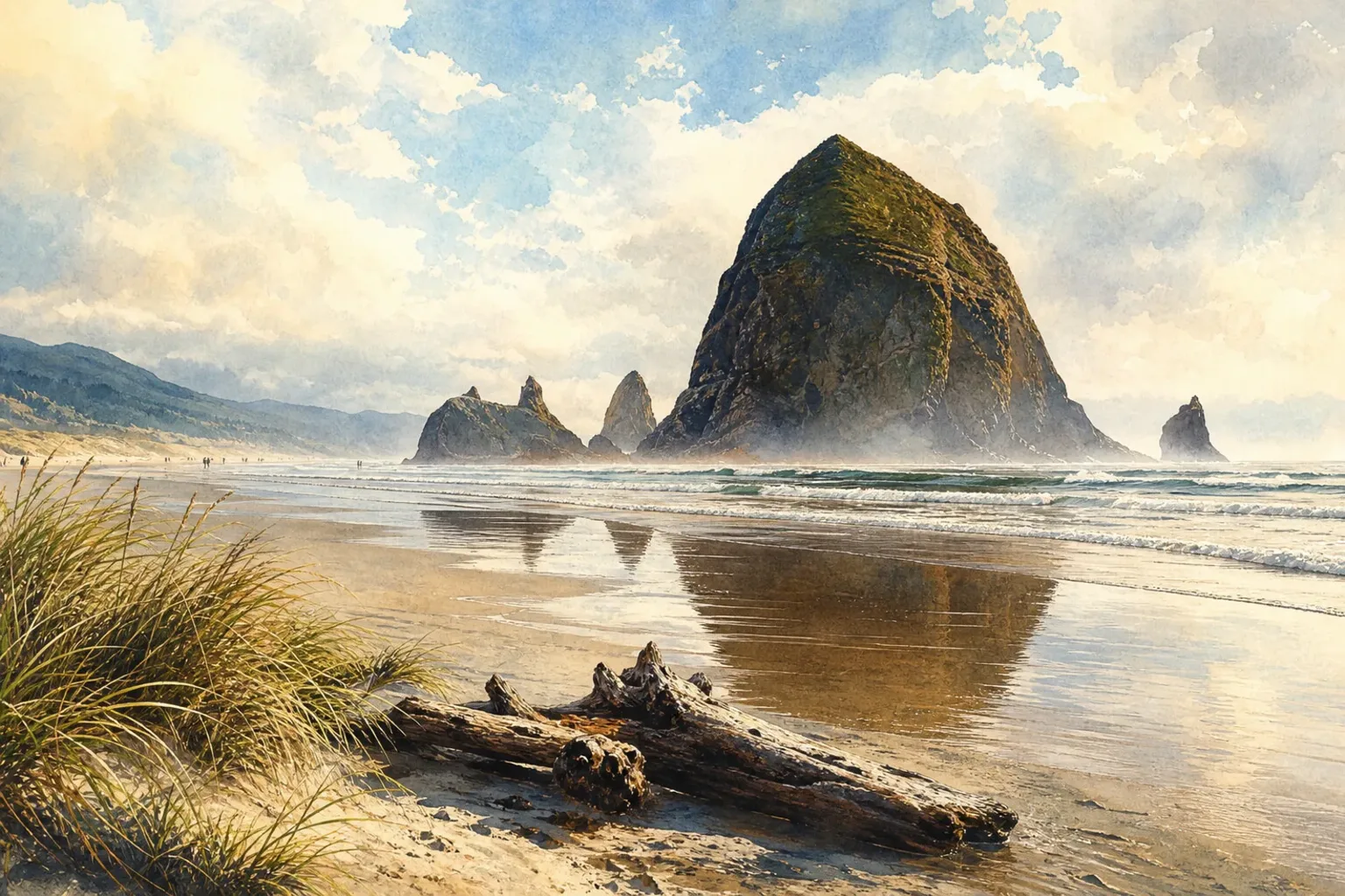 Cannon Beach weekend scene