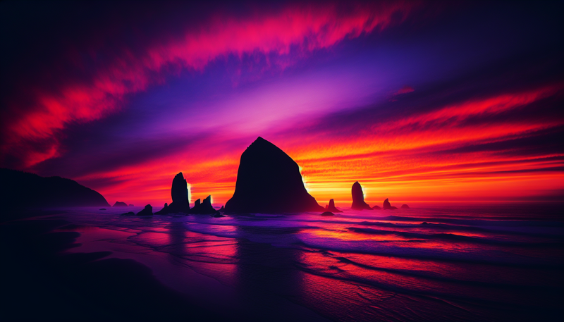 Cannon Beach dining sunset views