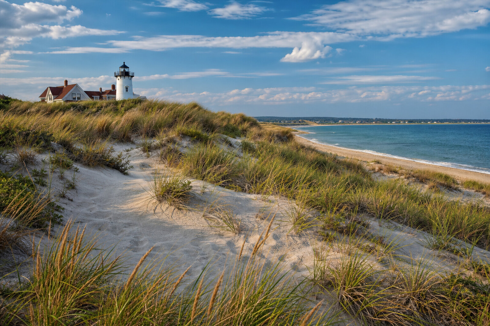 Atlantic dunes and beach grass on Cape Cod