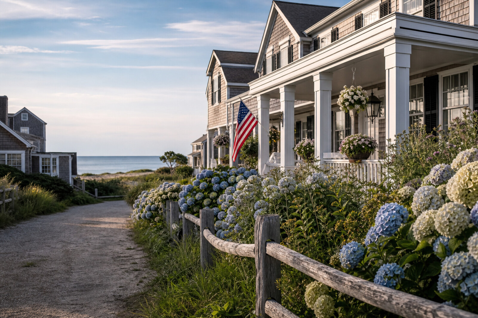 Shingled Cape Cod coastal inn