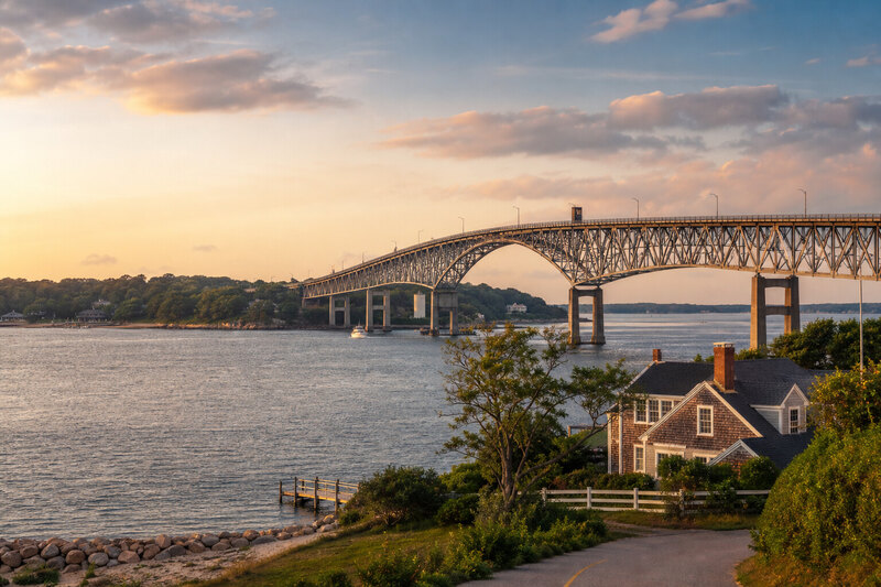 Sagamore Bridge approach to Cape Cod
