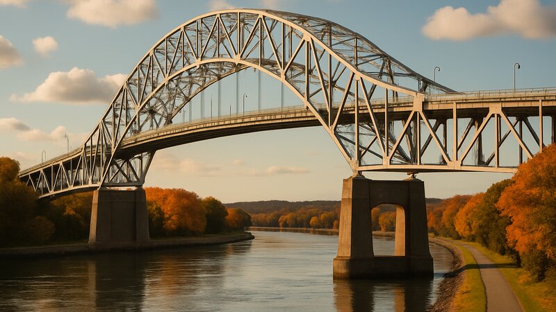 Sagamore Bridge approach to Cape Cod