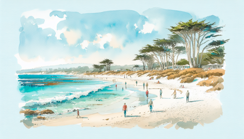 Carmel Beach white sand