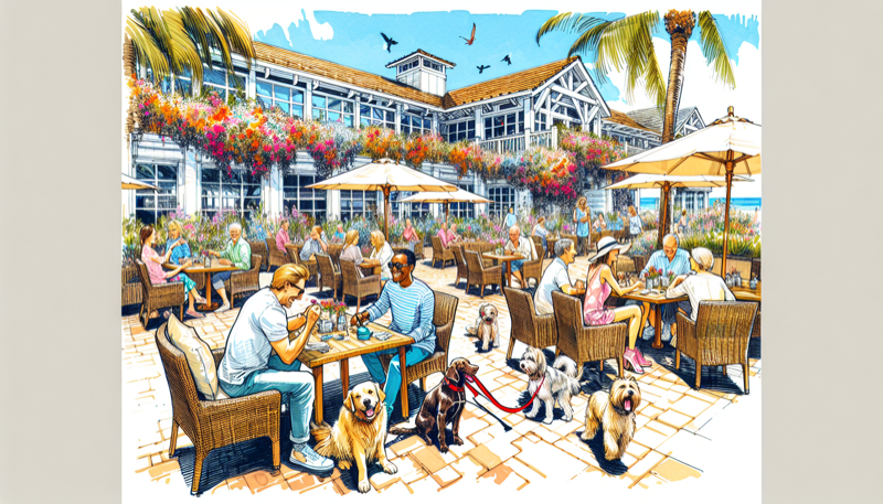Dog-friendly patio dining in Carmel