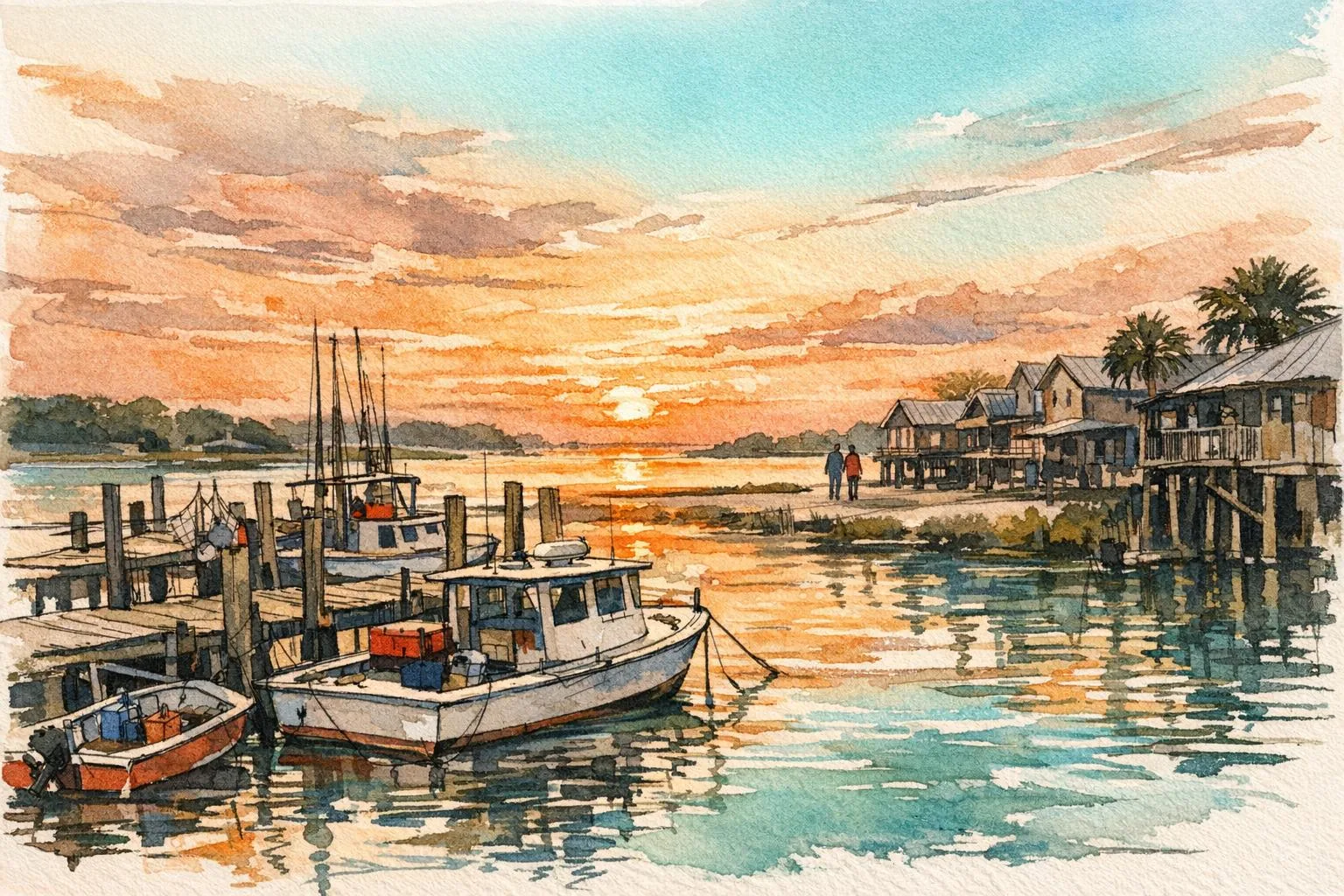 Cedar Key weekend scene