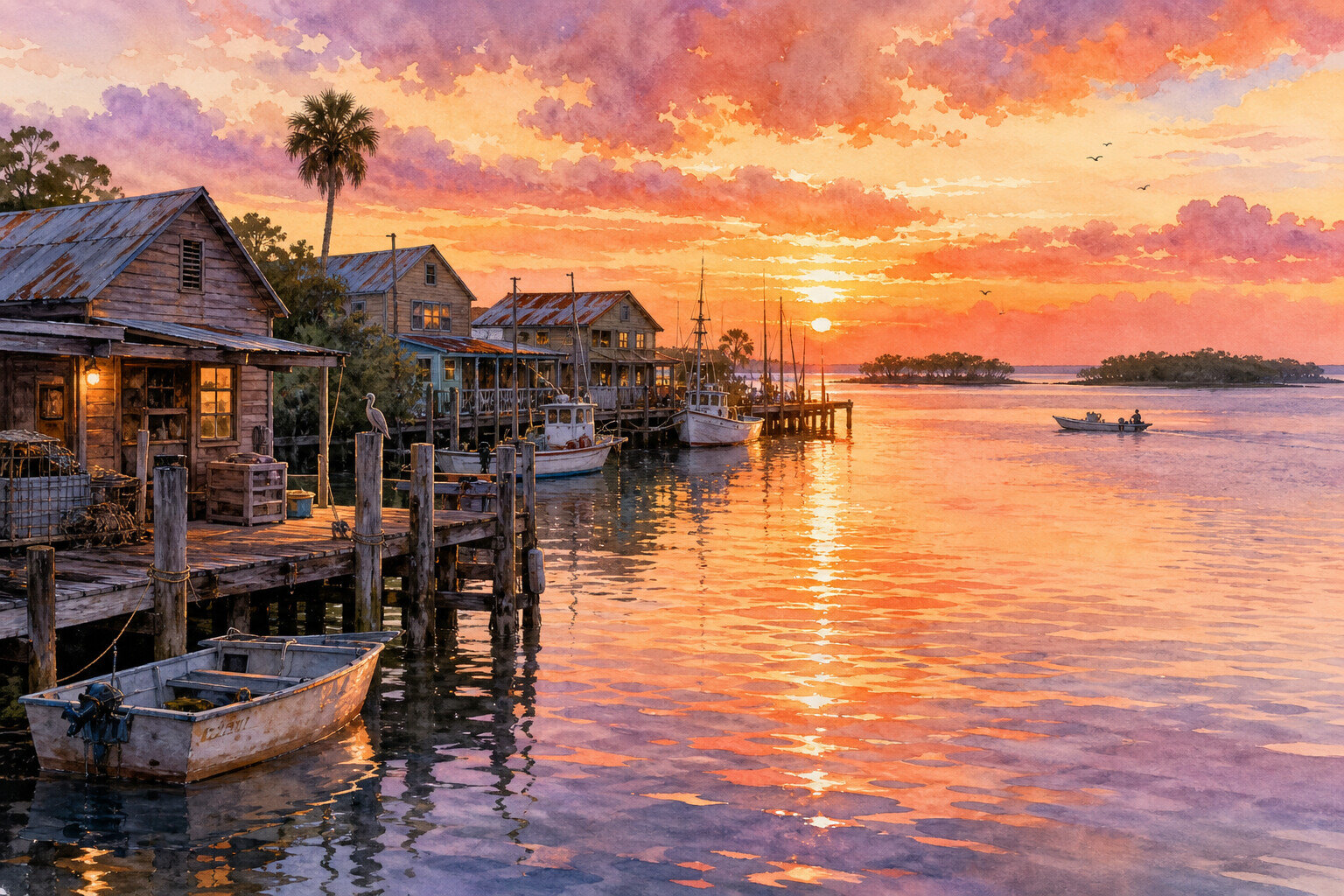 Cedar Key weekend scene