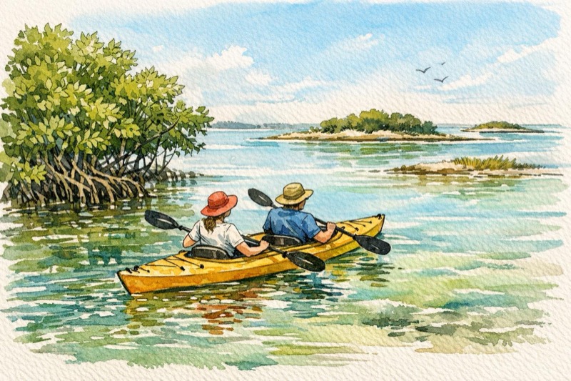 Kayaking Cedar Key mangroves