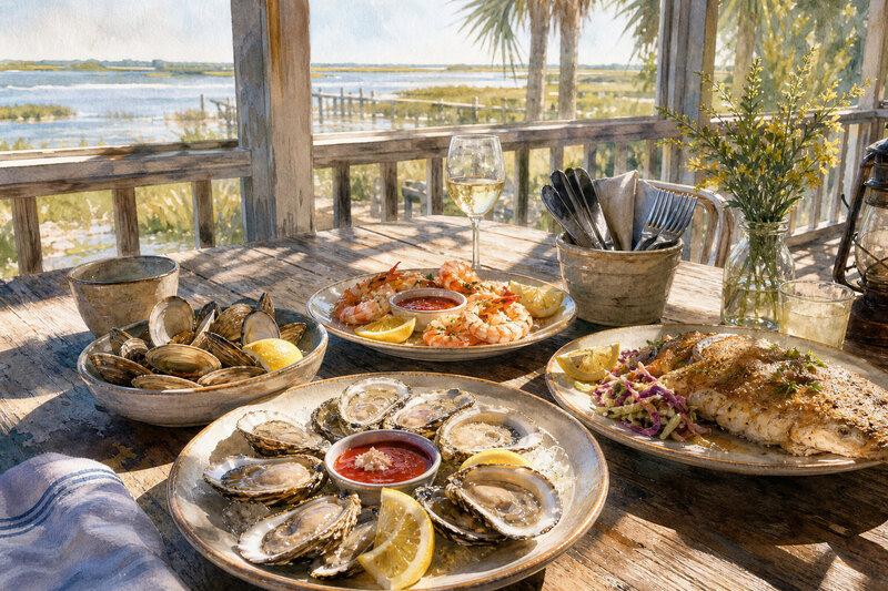 Cedar Key seafood restaurant