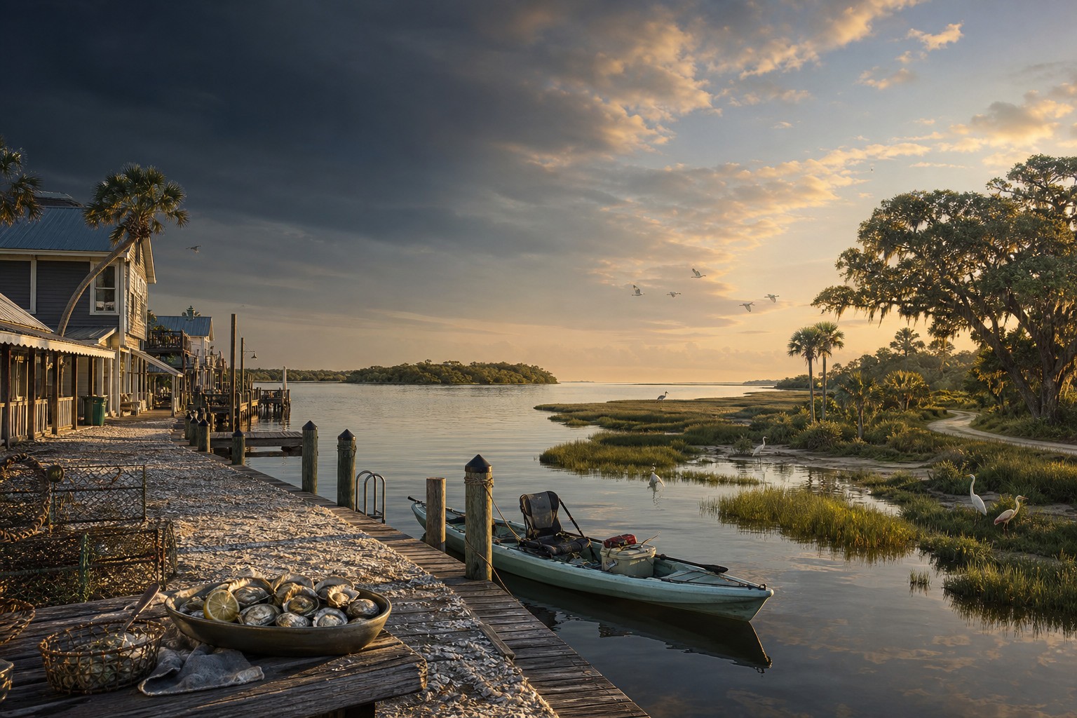 Cedar Key itinerary scene