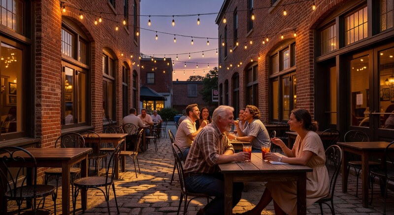 Southside Chattanooga dinner patio