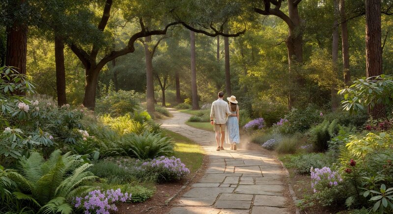 South Carolina Botanical Garden path near Clemson