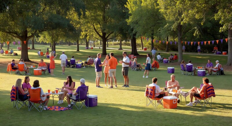 Clemson gameday tailgate near campus