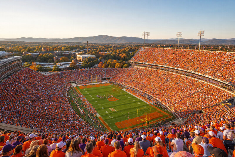 Clemson gameday tailgate near campus