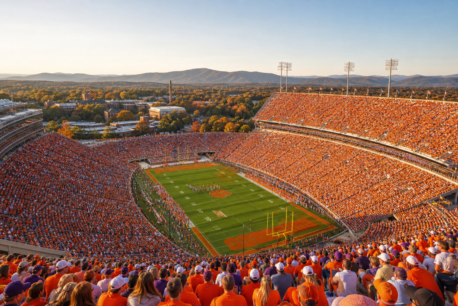 Clemson gameday tailgate atmosphere
