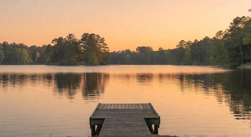 Lake Hartwell sunset near Clemson