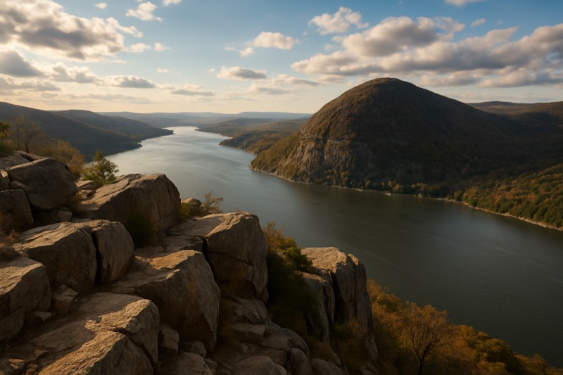 Cold Spring overlook above the Hudson River