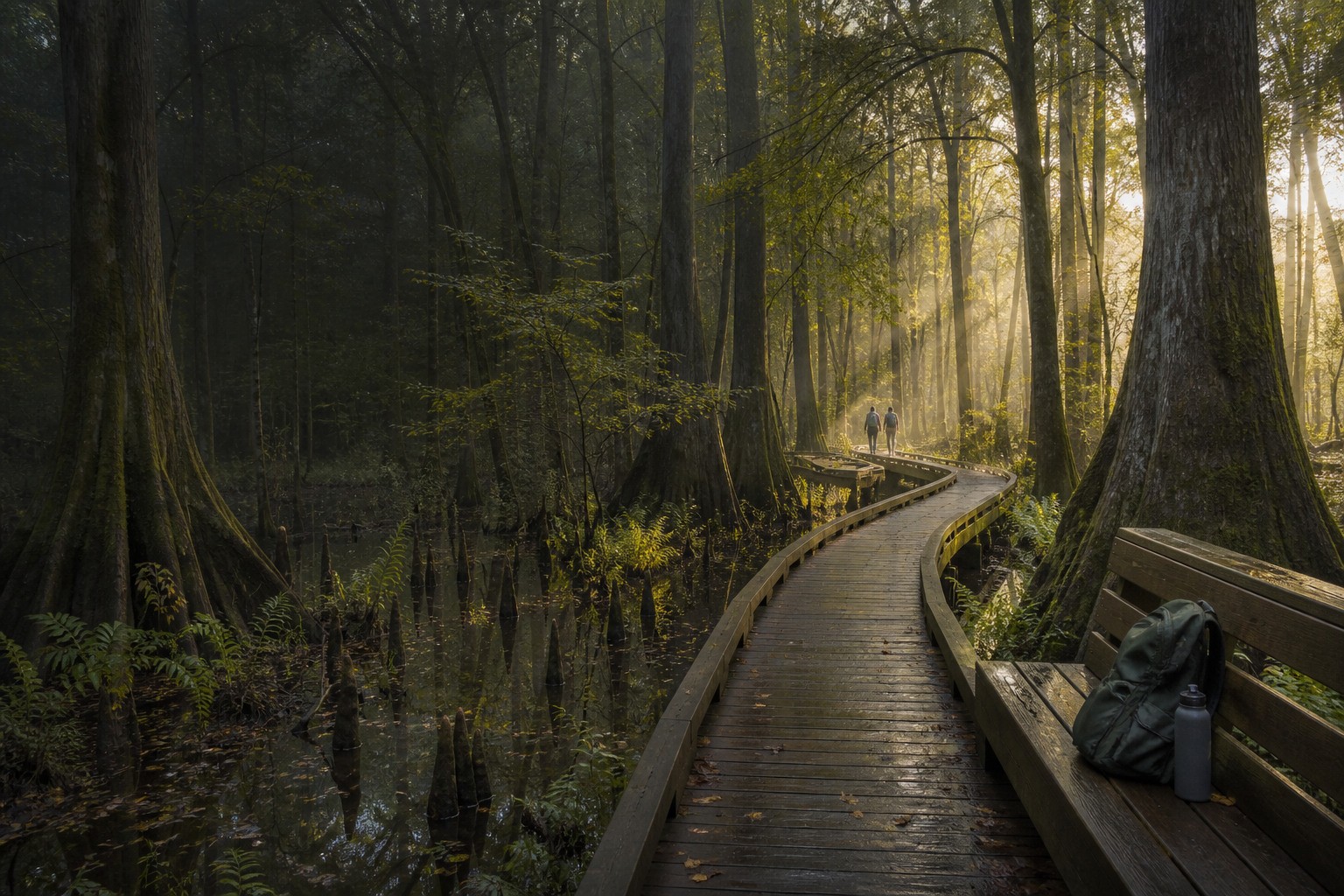 Congaree Park itinerary scene