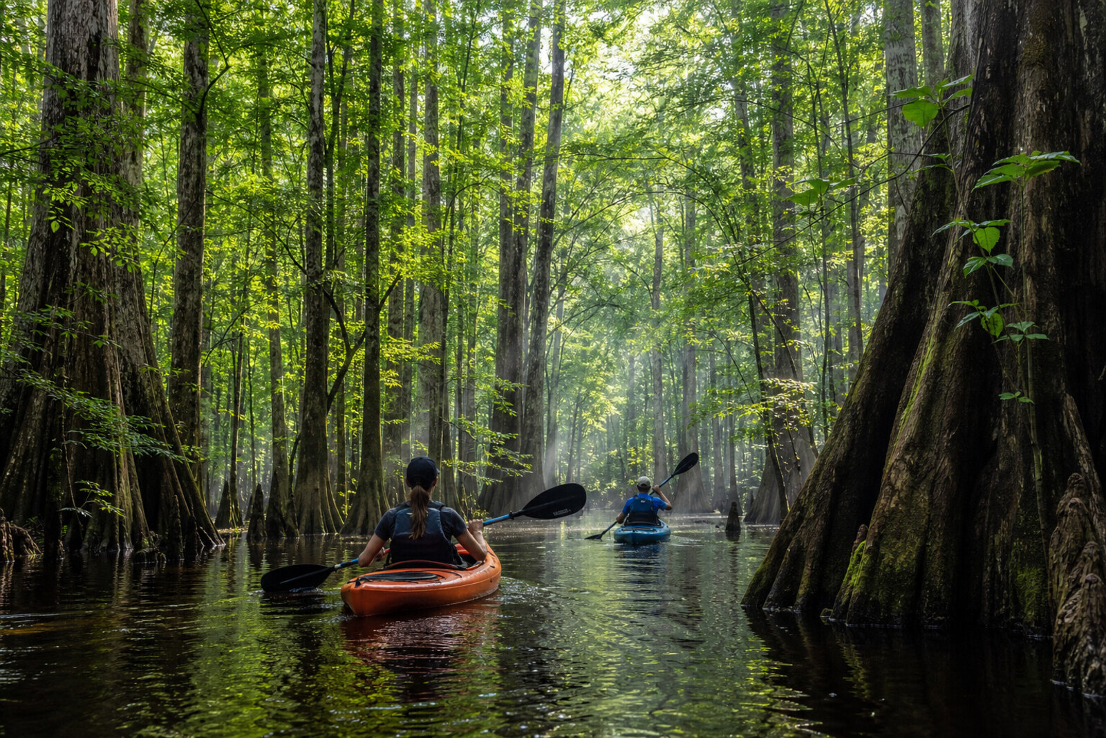 Kayak on Cedar Creek