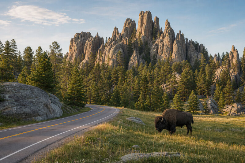 Custer weekend scene