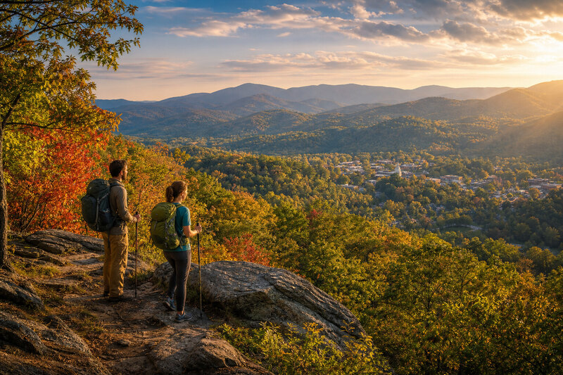 Hiking the Appalachian Trail near Dahlonega