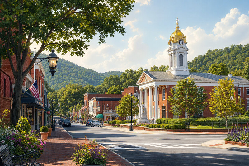 Downtown Dahlonega shops and dining