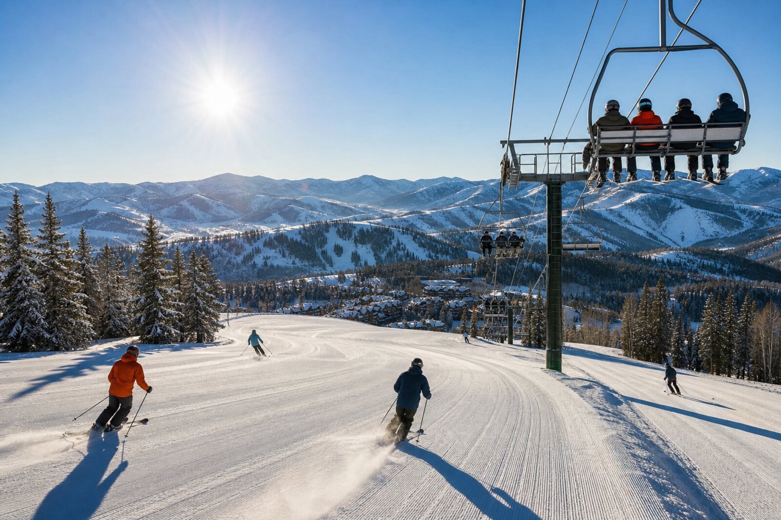 Deer Valley weekend scene