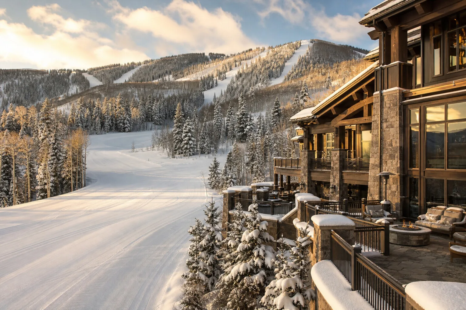 Deer Valley weekend scene